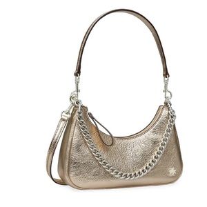 Tory Burch gold small Mercer bag